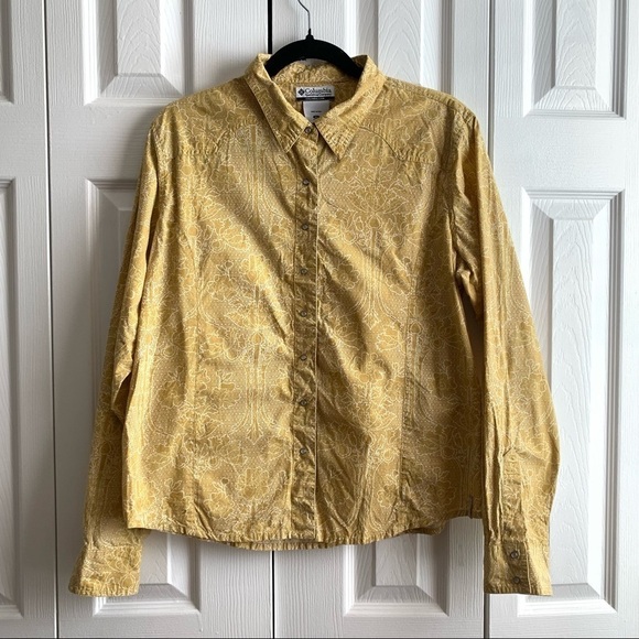 Columbia Floral Long Sleeved Button Down Shirt - Picture 1 of 6